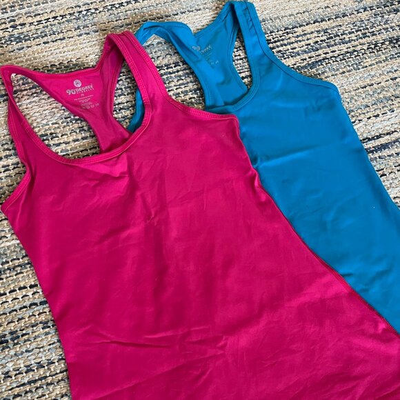 90 Degrees By Reflex Tops - 90 Degree Reflex Racerback Tank Tops Set of 2